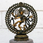 Бог Шива Натараджа (господин танца), патинированная бронза (стиль стариной бронзы)