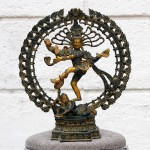 Бог Шива Натараджа (господин танца), бронза, патинированная бронза (стиль стариной бронзы)