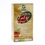 Tulsi Green Tea + Saffron зелёный чай с тулси и шафраном Organic Wellness 25 пакетиков