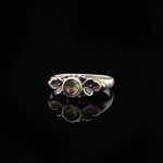 Кольцо, серебро, натуральный камень, Цитрин, 2.7 г, проба 875, размер 18