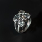 Кольцо, серебро, натуральный камень, Кварц, 8.54 г, проба 925, размер 17