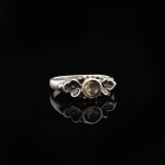 Кольцо, серебро, натуральный камень, Цитрин, 2.7 г, проба 875, размер 18