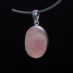 Подвеска, серебро, натуральный камень, Розовый кварц, 11 г, проба 925
