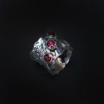 Кольцо, серебро, натуральный камень, Гранат, 8.5 г, проба 925, размер 18